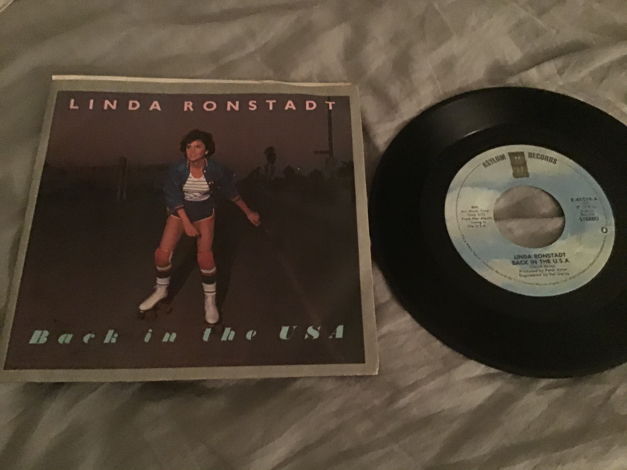 Linda Ronstadt  Back In The USA 45 With Picture Sleeve