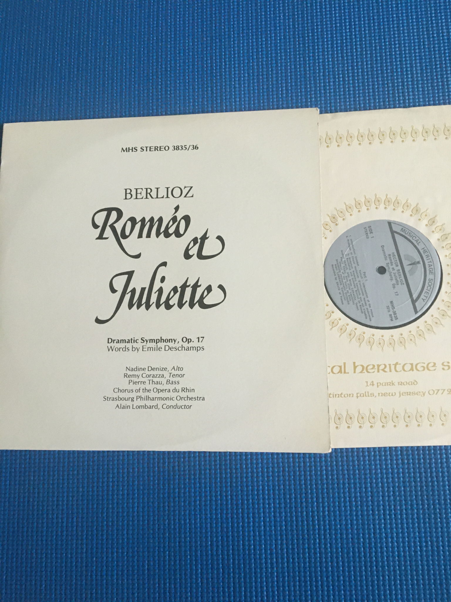 MHS Berlioz Romeo Et Juliette double Lp record  Dramati...