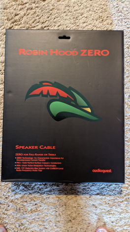 AUDIOQUEST SERIES ROBIN HOOD ZERO SPEAKER CABLE 8 feet ...