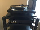 Holbo air-bearing turntable, Croft tubed phono stage.