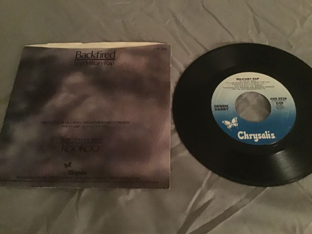 Debbie Harry Backfired/Military Rap 45 With Picture Sle...
