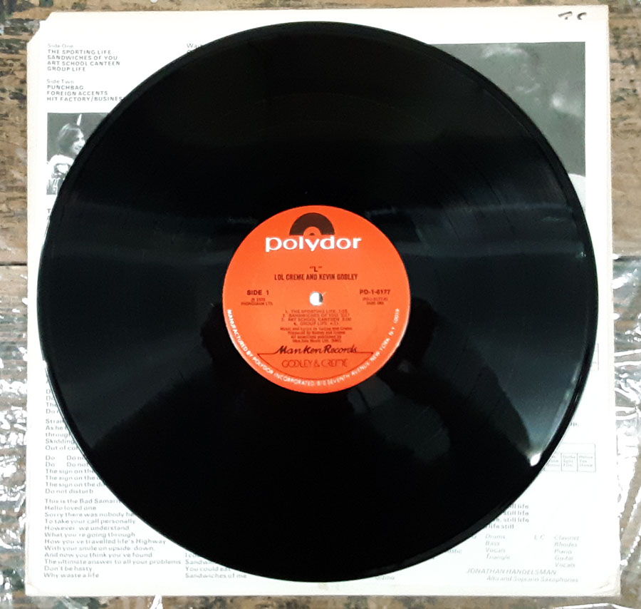 Lol Creme And Kevin Godley - L NM Vinyl LP 1978 MONARCH... 4