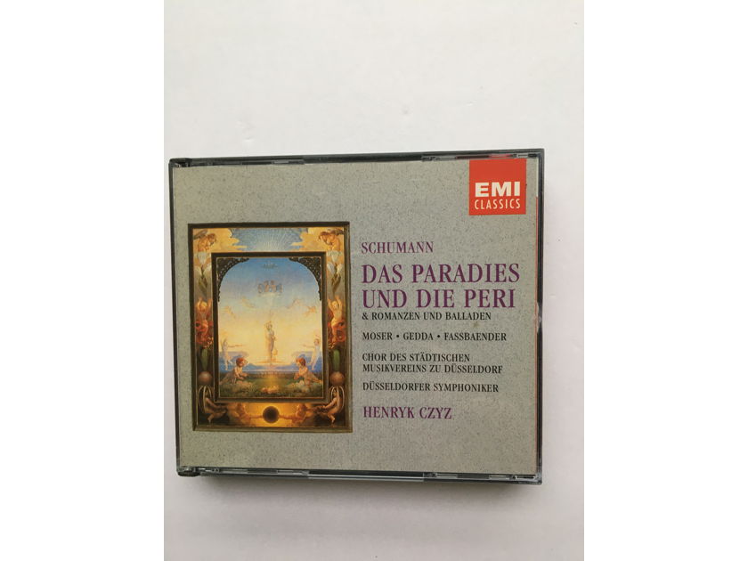 Schumann Henryk Czyz  Das Paradies Und Die Peri Cd set EMI classics 1994 case crack