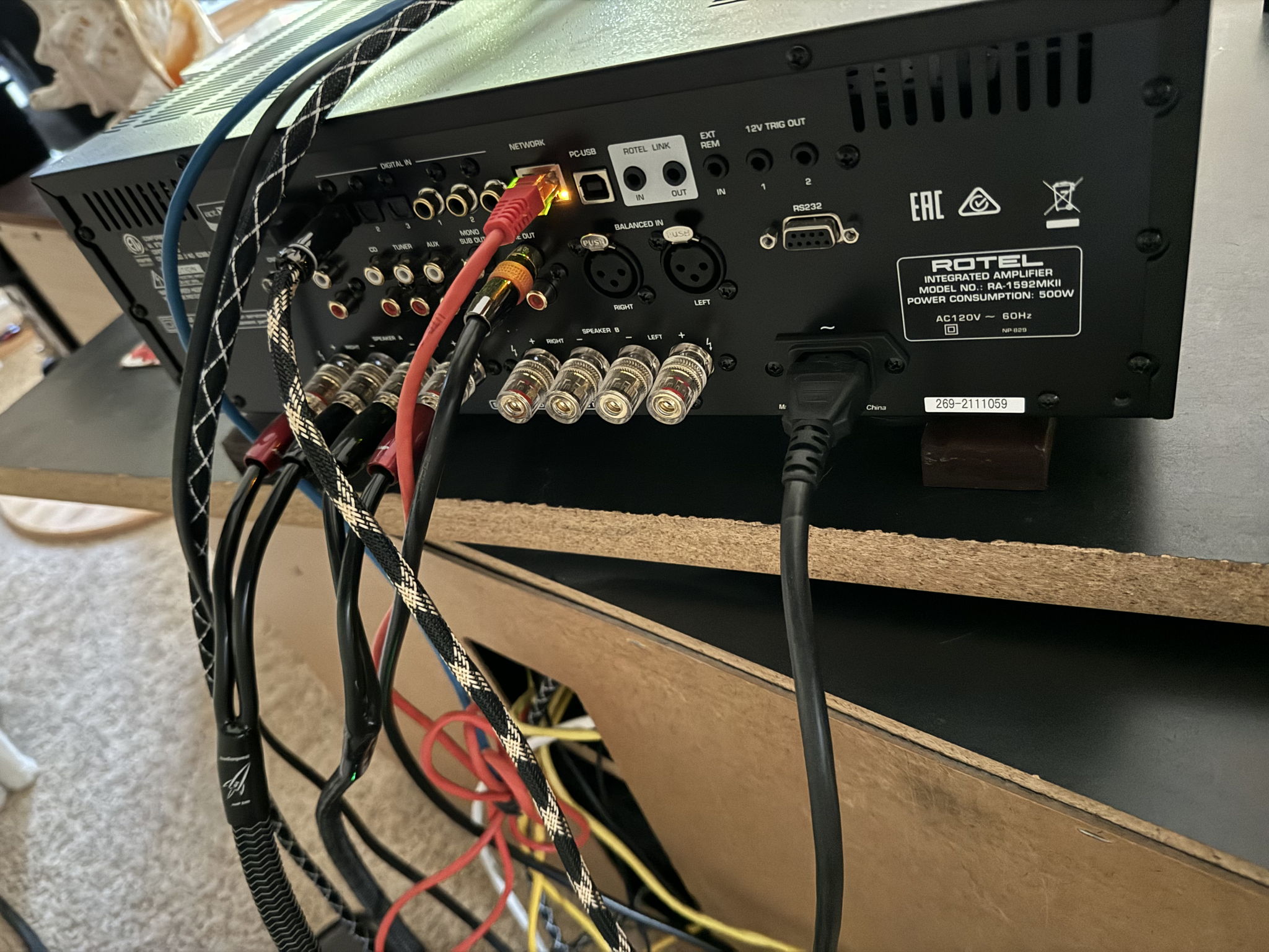 Rotel RA-1592MKII integrated amp 2