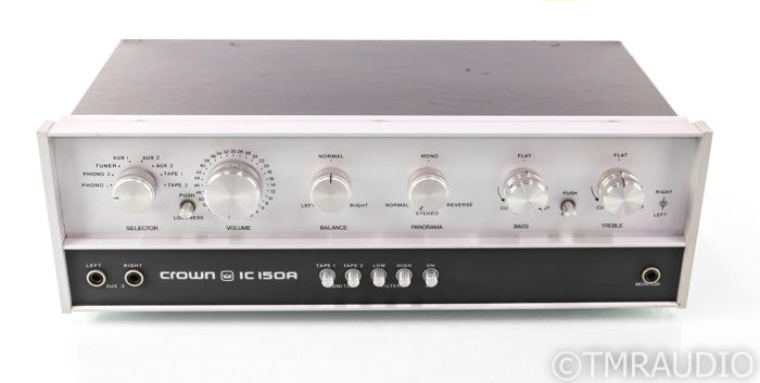 Crown IC 150A Vintage Stereo Preamplifier; 150-A; MM Ph...