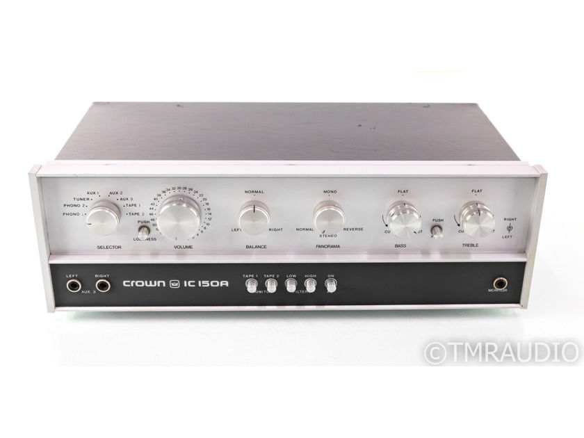 Crown IC 150A Vintage Stereo Preamplifier; 150-A; MM Phono (29719)