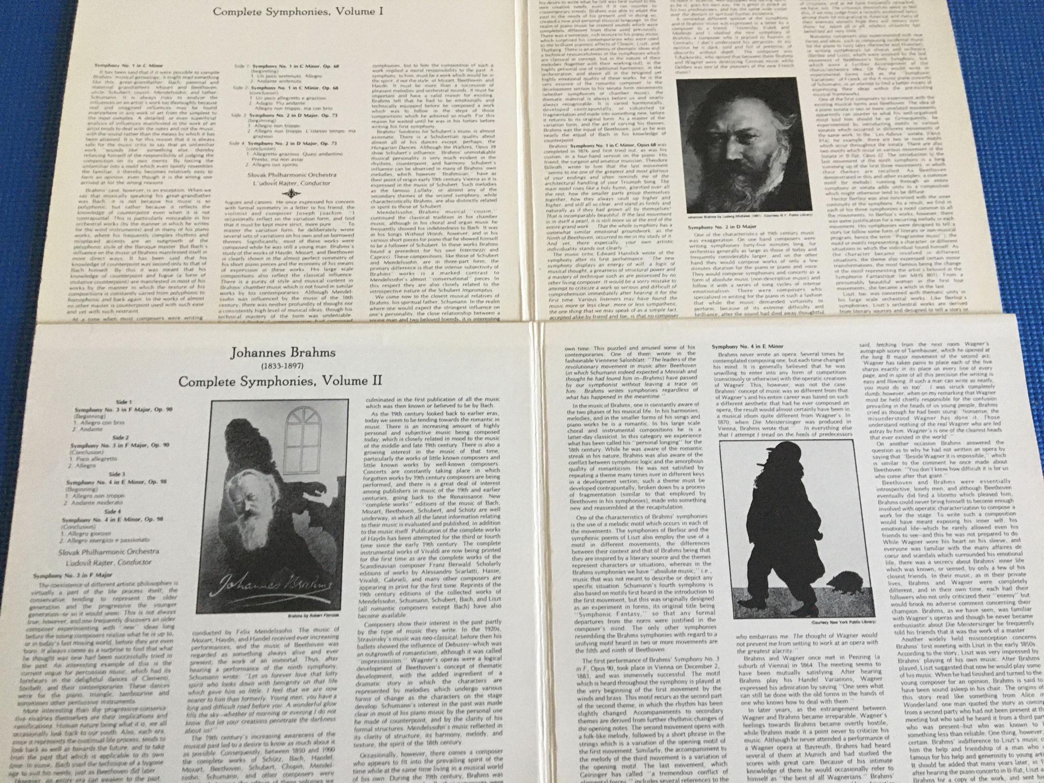 MHS Musical Heritage Society Johannes Brahms  Complete ... 8