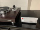 The Quadratic Audio Step Up Transformer is seen here next to my Micro Seiki BL-91 turntable. 