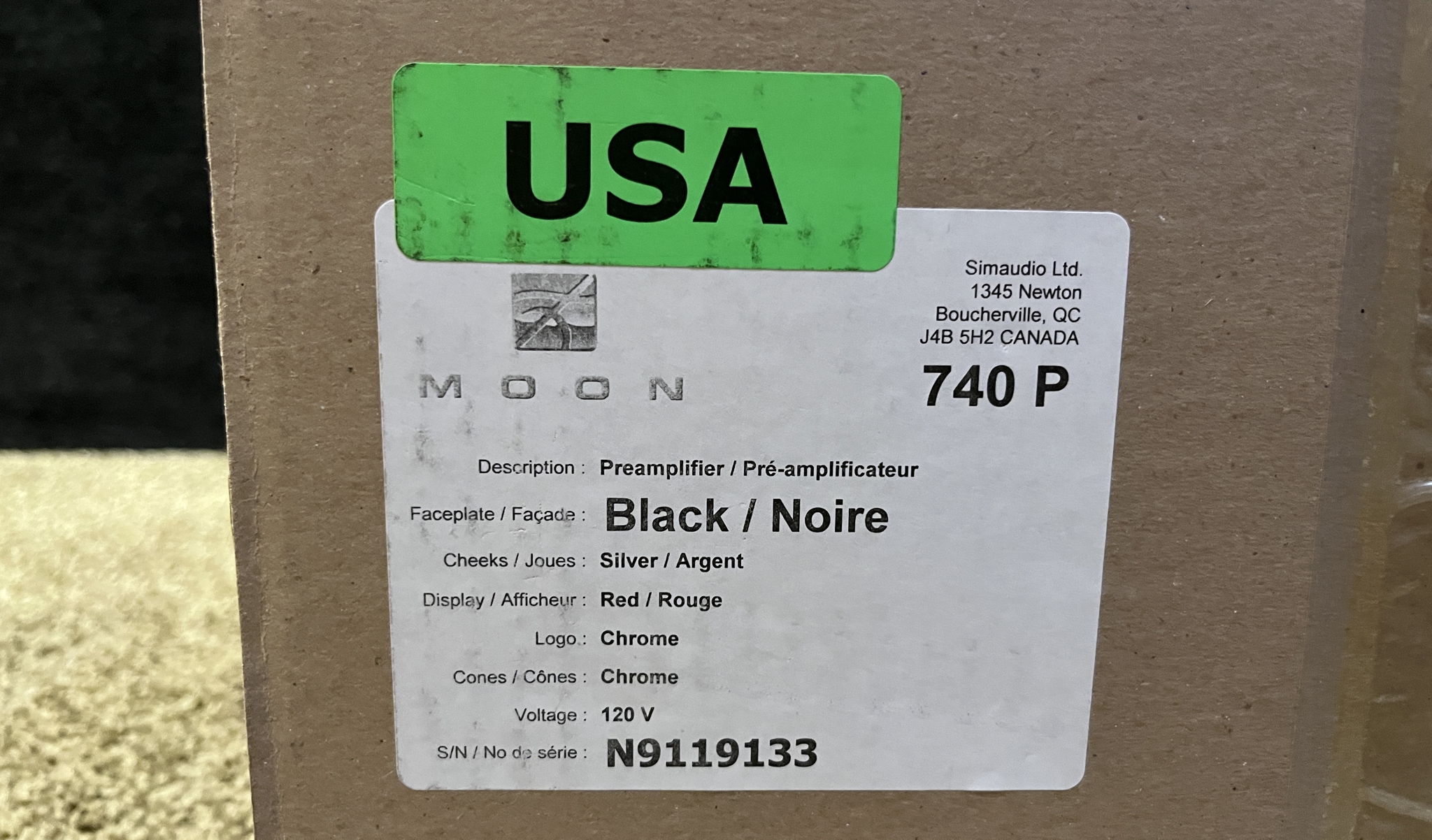 Simaudio Moon 740P Reference balanced preamplifier 12