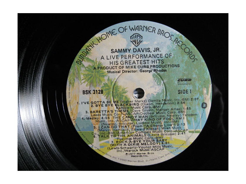 Sammy Davis Jr. - A Live Performance Of His Greatest Hits - 1977  Warner Bros. Records BSK 3128