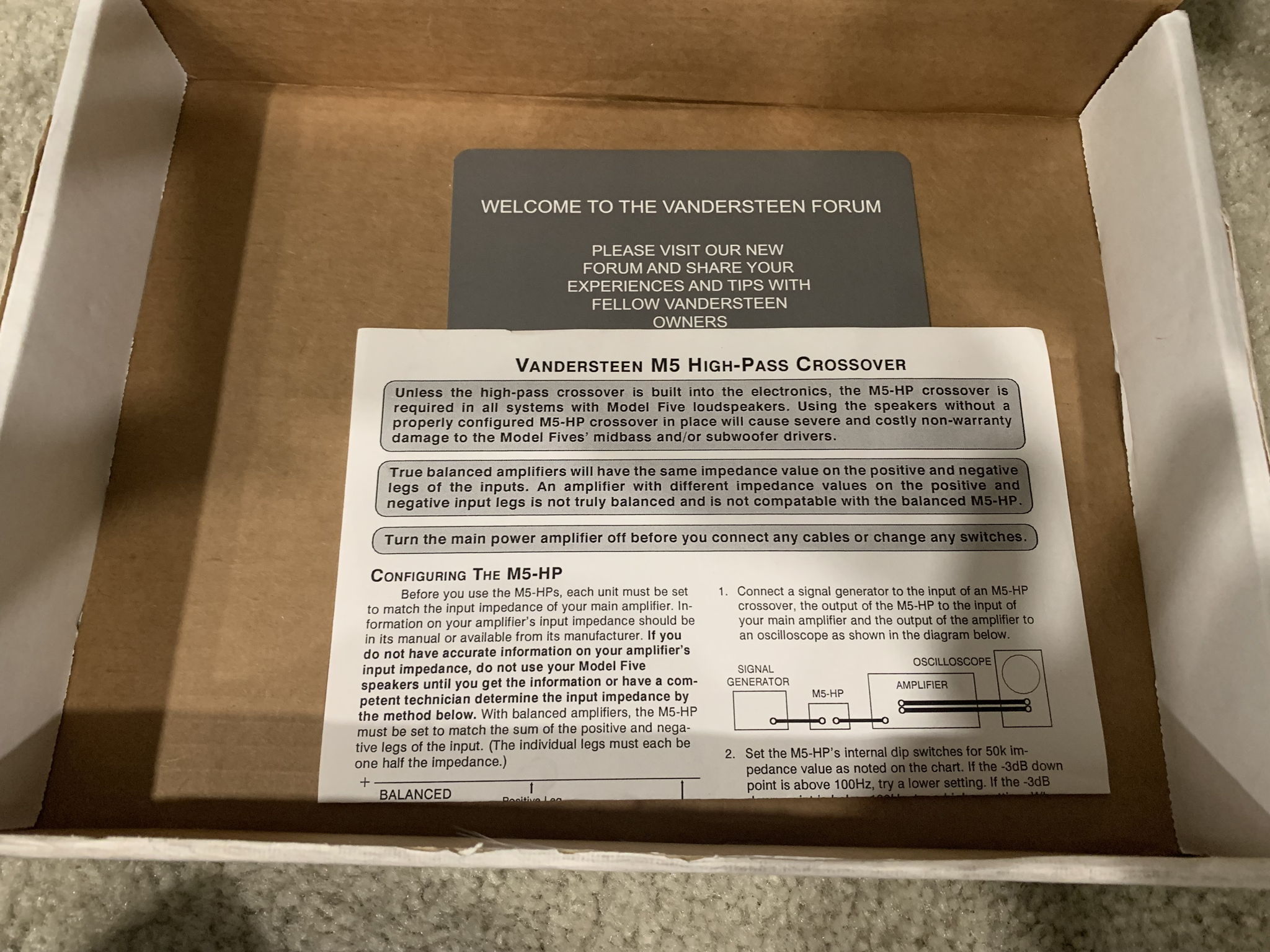 Vandersteen M5-HP Fire Connectors 2