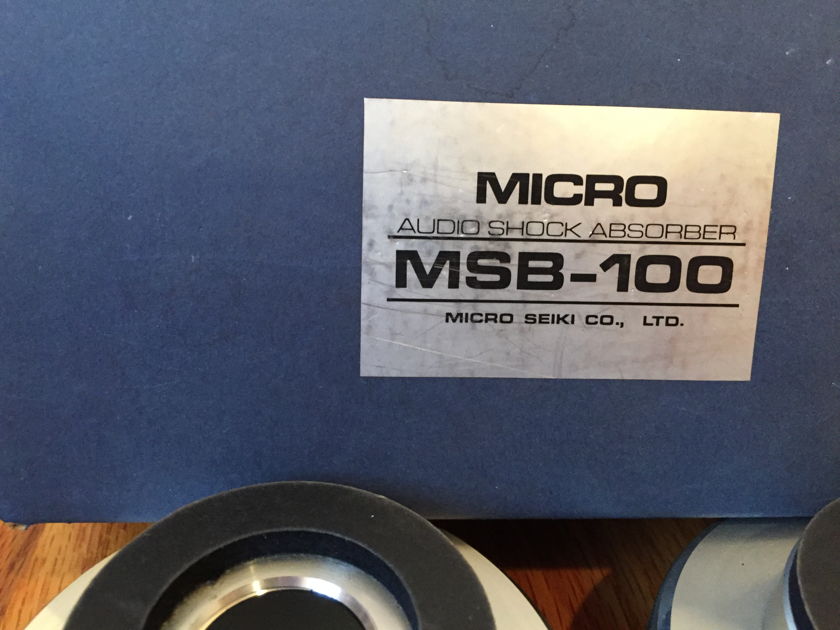 Rare NIB Micro Seiki MSB-100 Anti-Vibration Feet from Japan, Mid-1980's Vintage HIFI, MINT, MINT!!!!