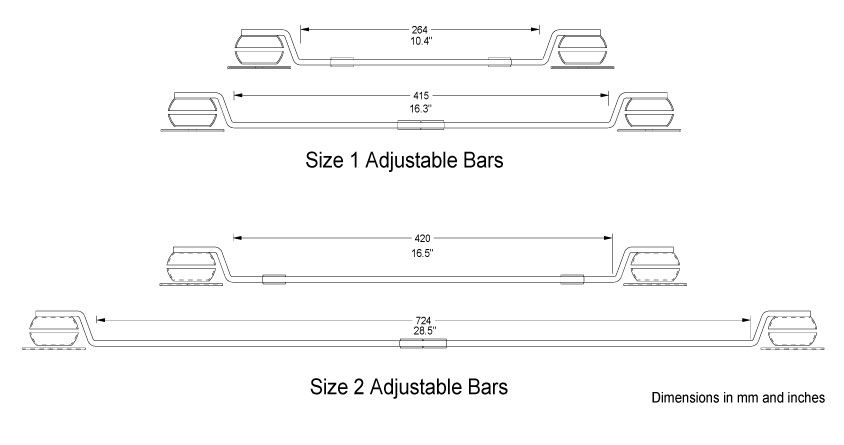 Set of 4 Townshend Audio Speaker Bars Size 1 264mm - 41... 2