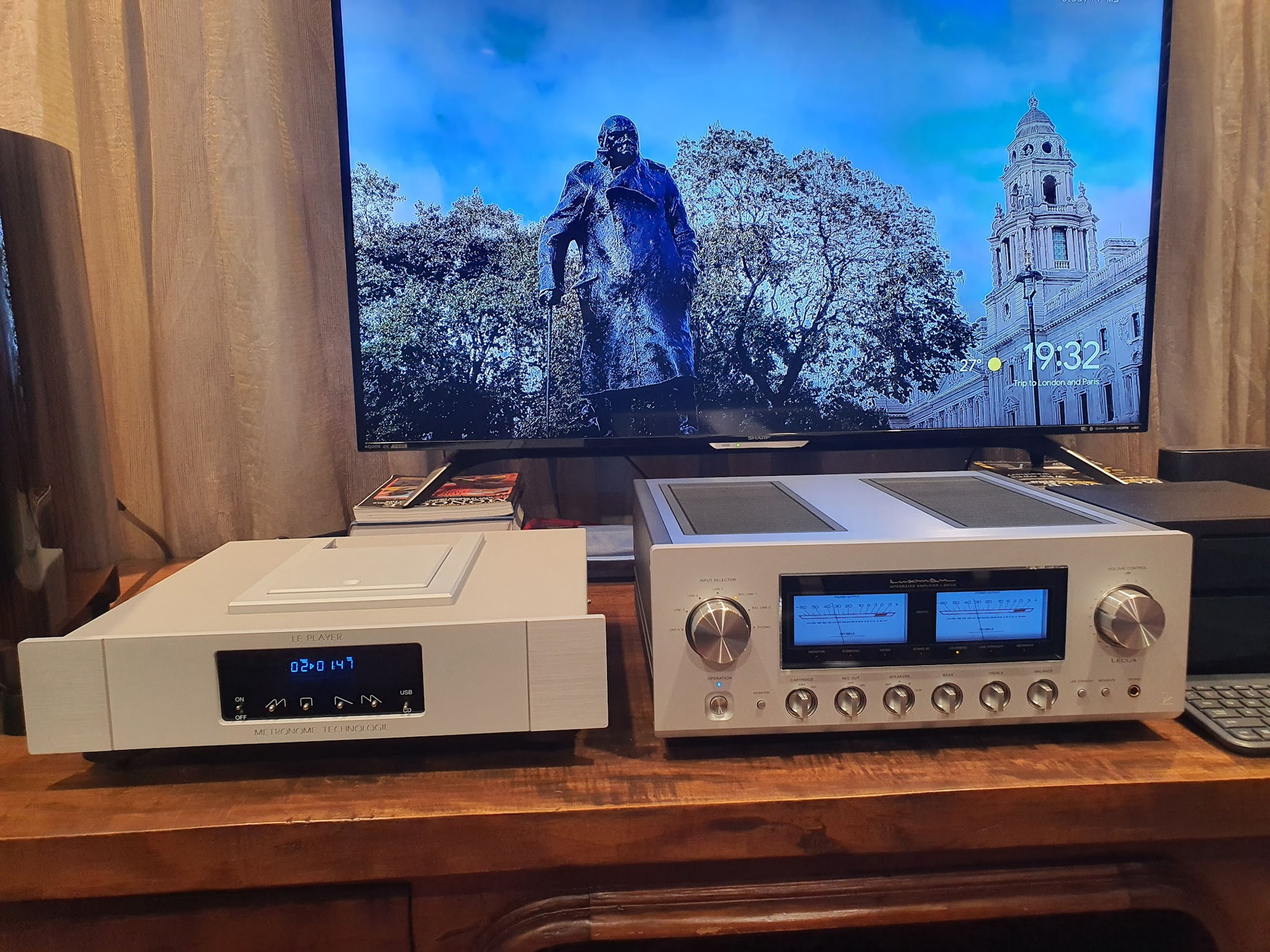 Luxman L-507uX Mk II & Metronome Le Player