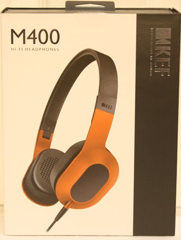 KEF M400 On Ear Headphones. Sunset Orange. NEW!