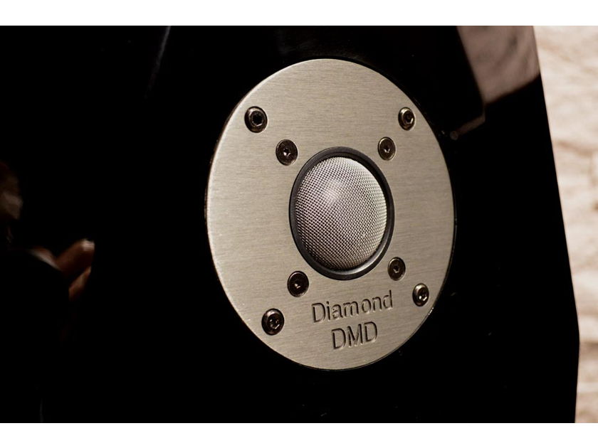 Usher Audio Dancer Mini One DMD Floorstanding Loudspeakers - Gloss Black / Cherry