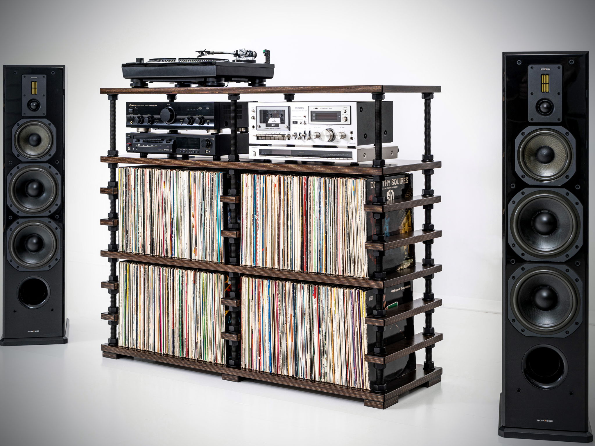 Handmade Records storage furniture 6