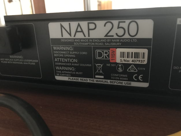 Naim 250DR Amp