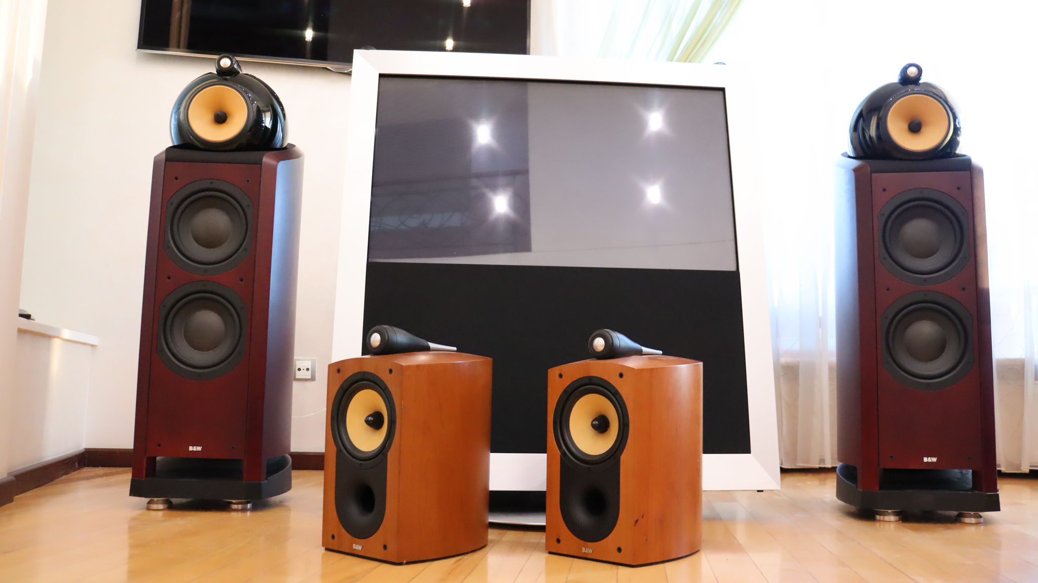 B&W (Bowers & Wilkins) Nautilus 802 Speakers Cherrywood... 3