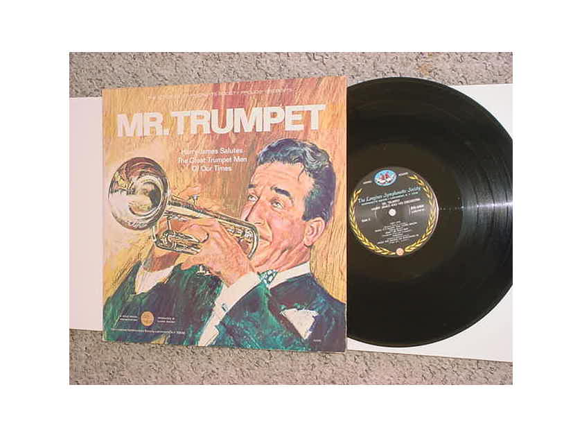MR Trumpet Harry James - lp record hARRY james salutes the great trumpet men of our times LONGINES