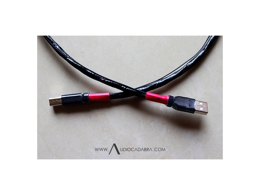 Audiocadabra Optimus™ Solid-Copper SuperQuiet™ USB Cables (Data-Only Version Is Optional)