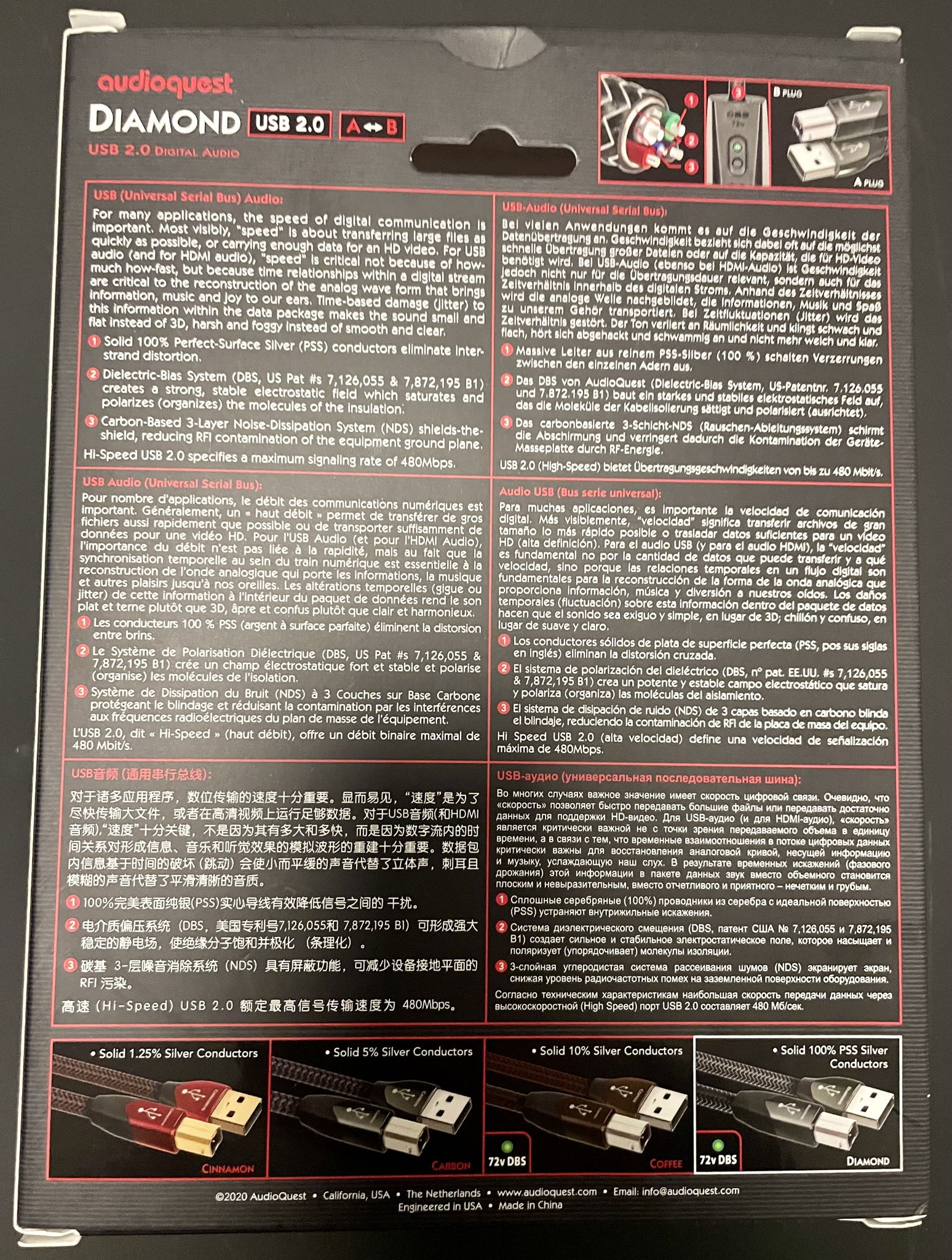 *USED* AudioQuest Diamond USB Type A to USB Type B Cabl... 2