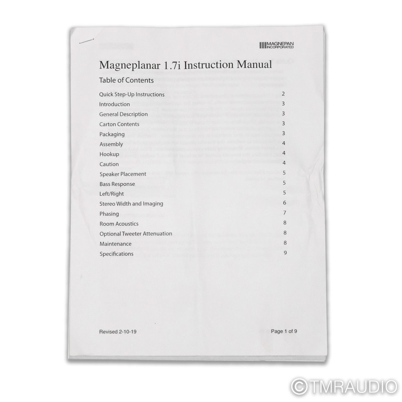 Magnepan MG 1.7i Floorstanding Speakers; Black / Che (8... 6