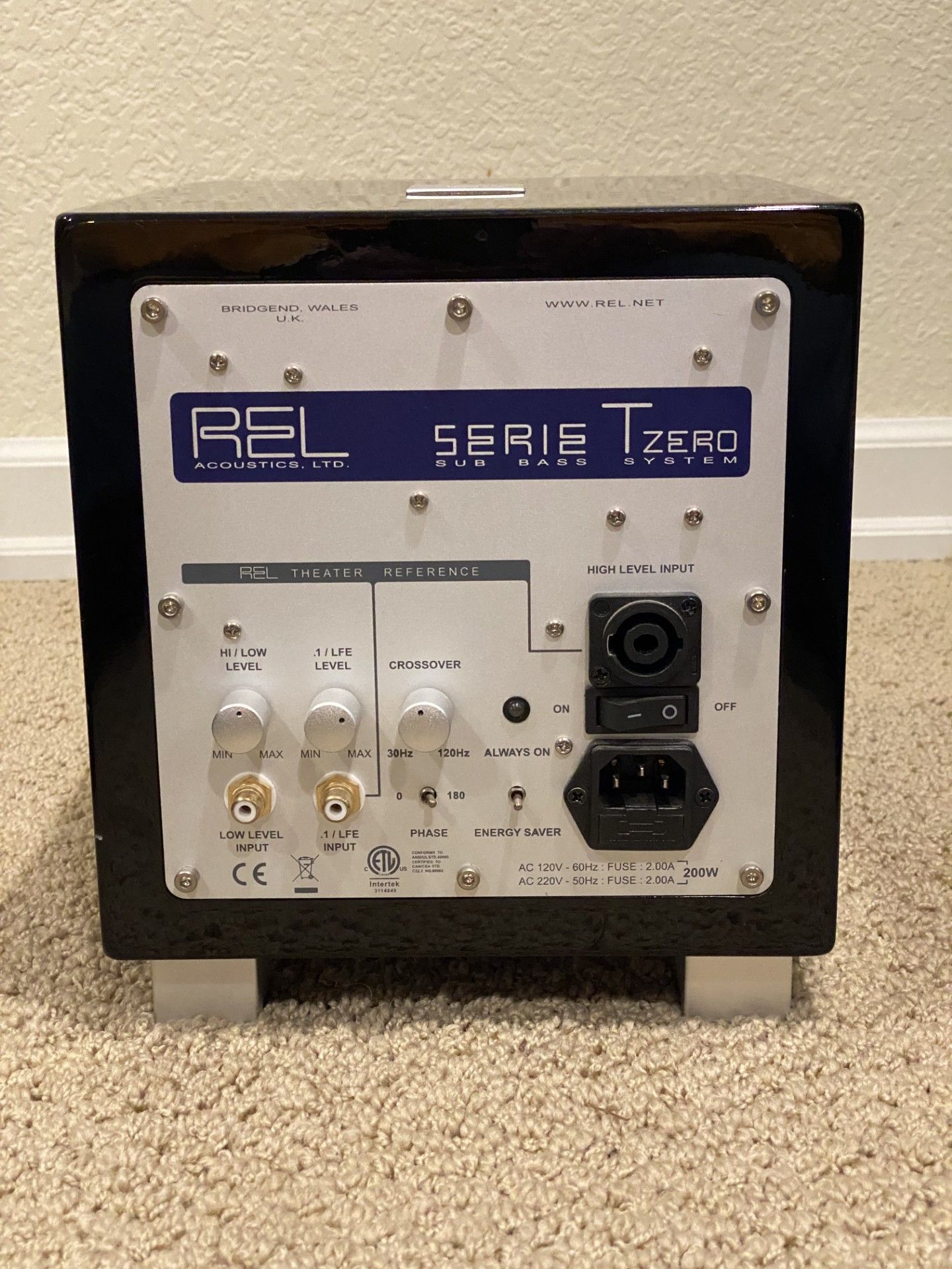 REL Tzero subwoofer - price includes shipping! 3