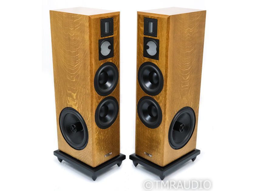 Salk Sound SoundScape 8 Floorstanding Speakers; SS8; Quarter Sawn White Oak Pair (35474)