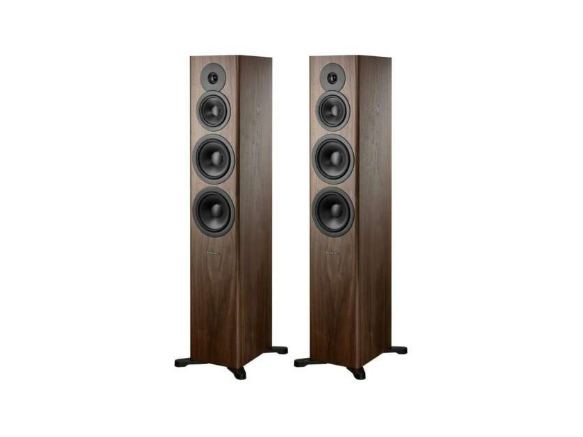Dynaudio Evoke 50 Floorstanding Speakers; Walnut Wood Pair (New) (44122)