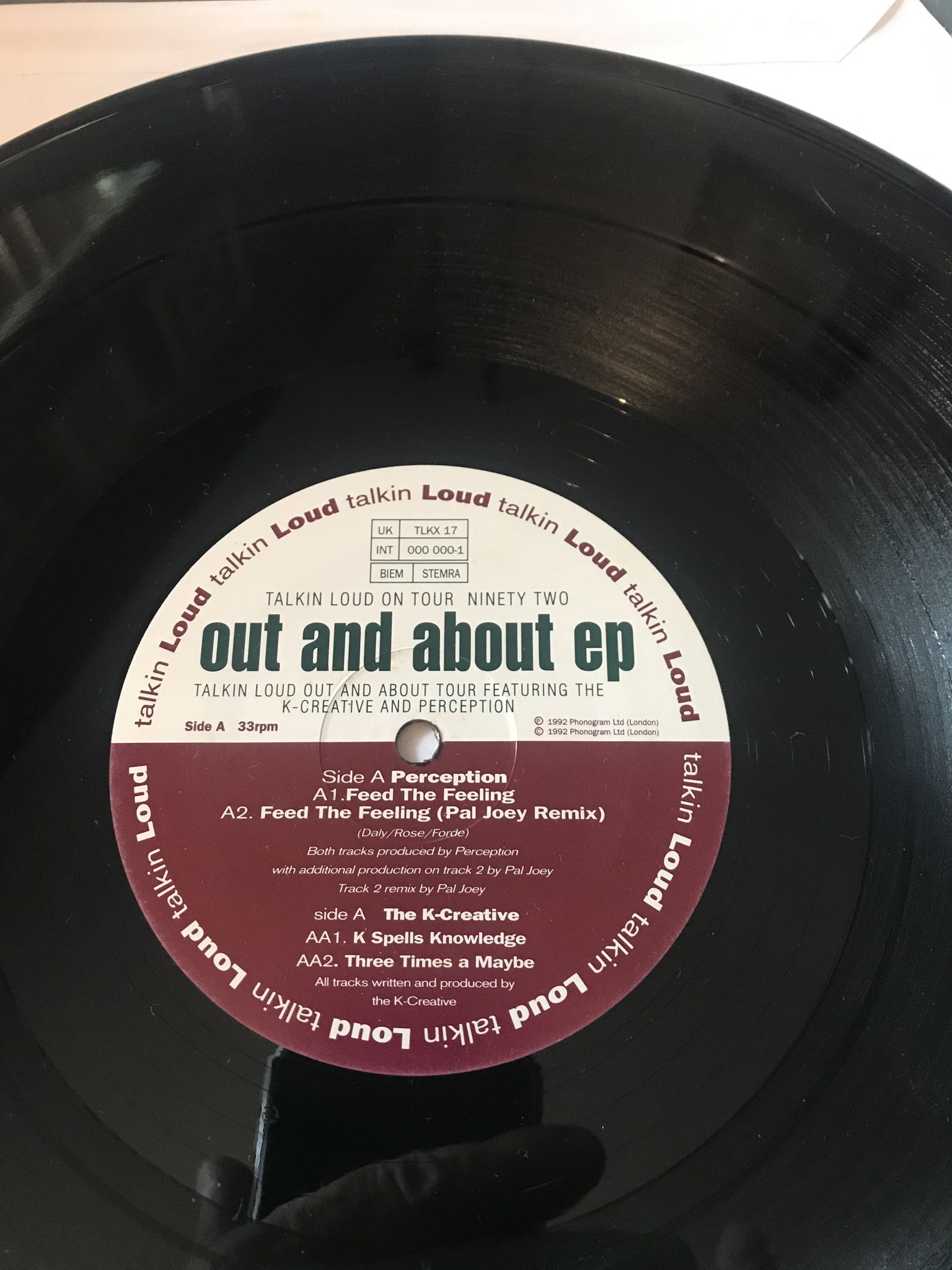 PERCEPTION/The - Out And About EP - Talkin Loud PERCEPT... 3