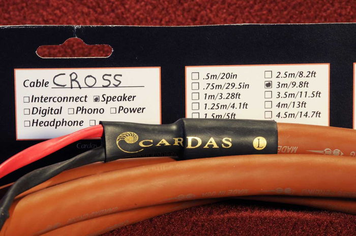 Cardas Audio Cross speaker cables, 3M