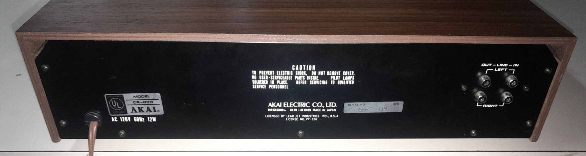 *RARE* AKAI CR-83D 8-Track Stereo Cartridge Deck Player... 3