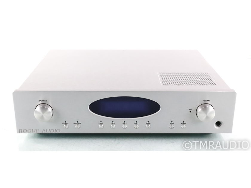 Rogue Audio RP 5 Stereo Tube Preamplifier; RP5; MM / MC Phono; Silver (No Remote) (41626)