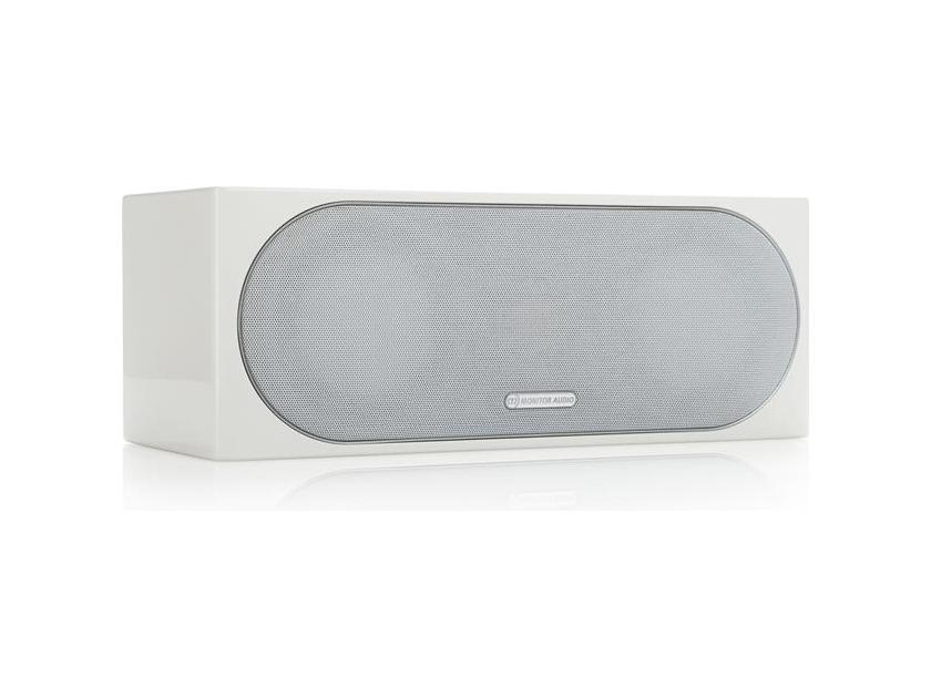 Monitor Audio Radius 225 Slim LCR Speaker in Gloss WHITE Brand New W/ Free Shipping