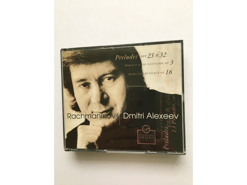 Rachmaninoff Dmitri Alexeev  Preludes opp 23 & 32 cd set 1993 Virgin classics