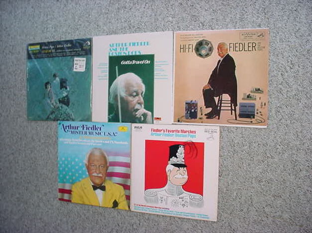 Arthur Fiedler Boston pops lot of 5 lp records