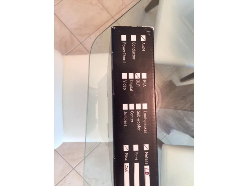Audience Au24 SE One Pair of 1 Meter XLR Interconnects-Excellent Condition