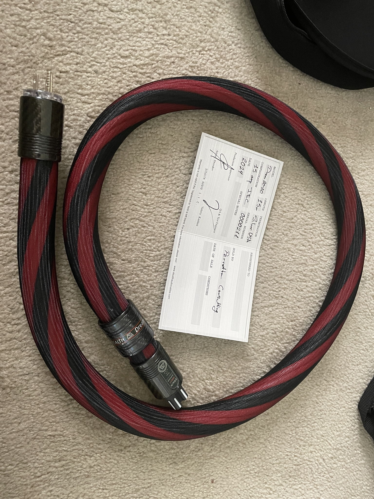 Stealth Dream 20-20 15A 1.5m power cord 2