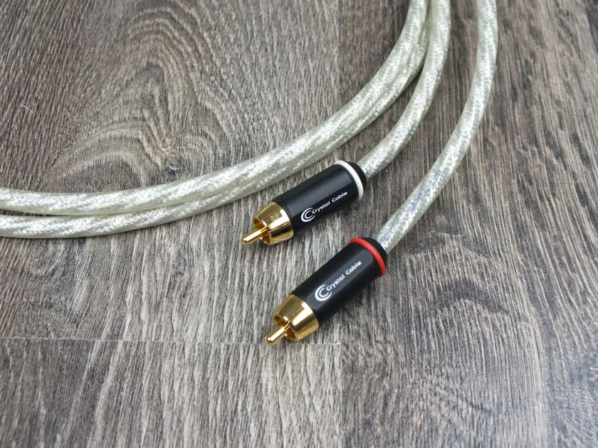 Crystal Cable Connect Special Silver Gold audio interconnect cables RCA 1,0 metre (2 pairs available)