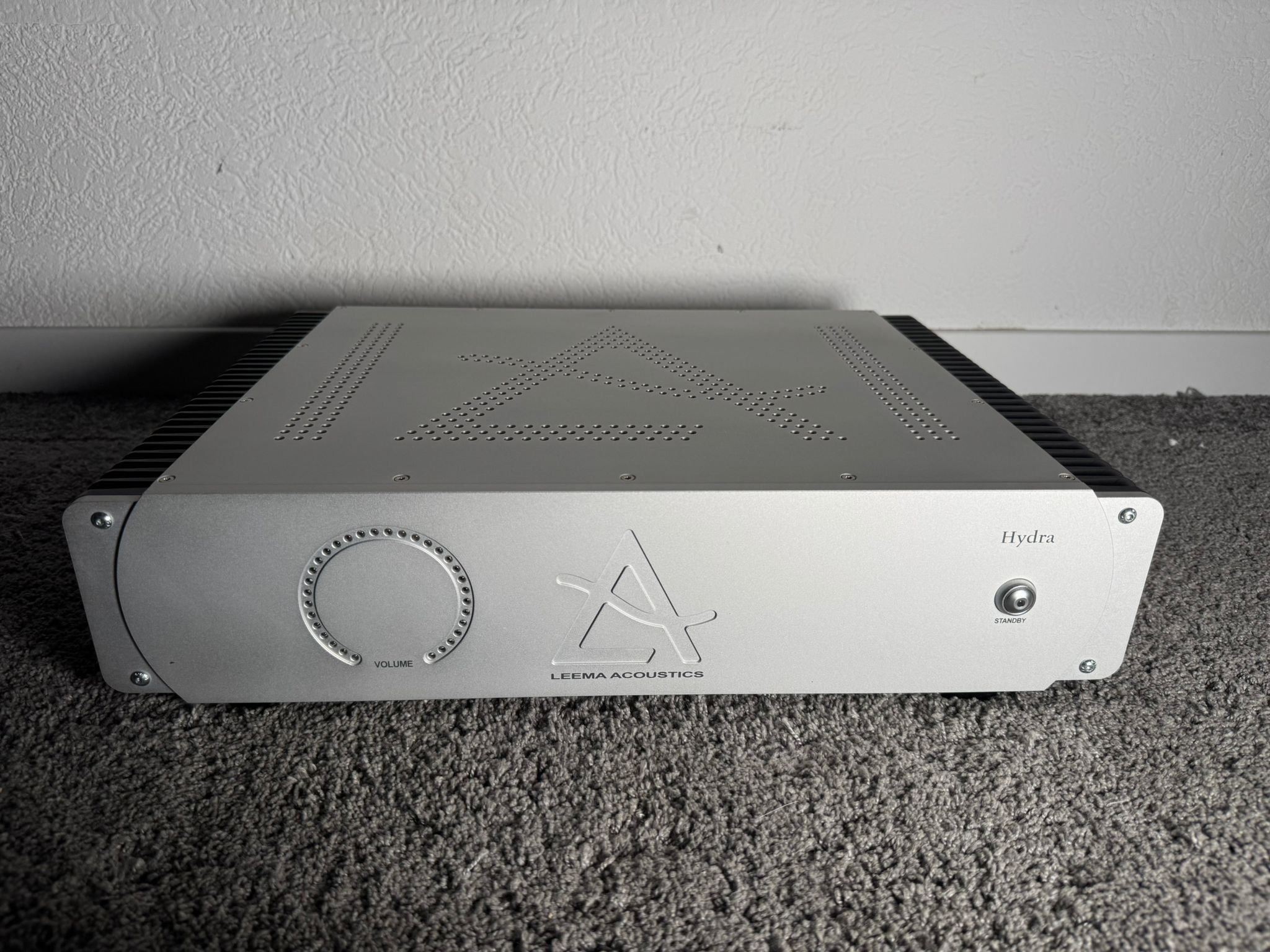 Leema Acoustics Hydra power amplifier in silver
