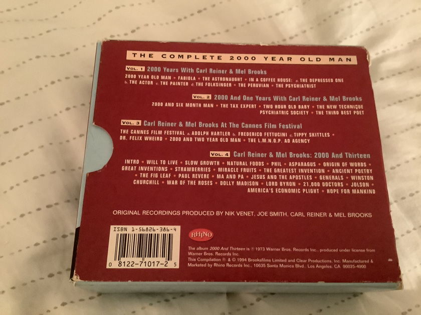 Carl Reiner & Mel Brooks 4 CD Set The Complete 2000 Year Old Man