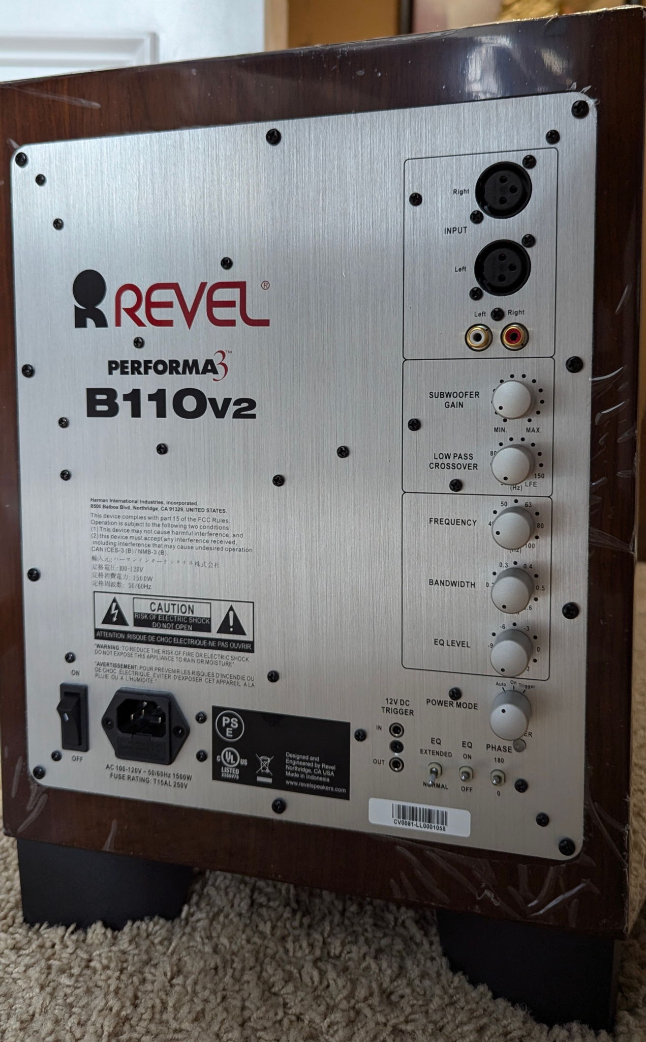 *NEW* Revel Proforma 3 B110v2 10” 1000W Powered Subwoofer 6