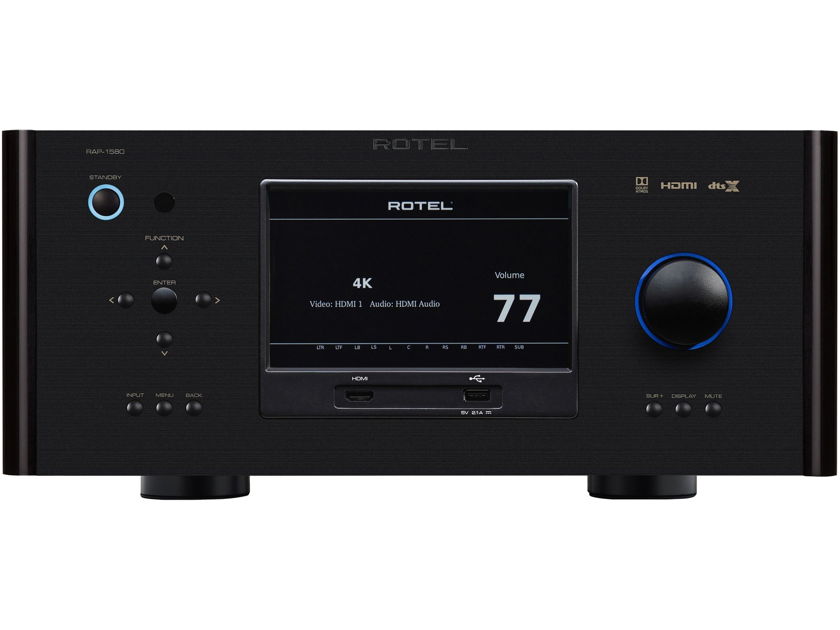 ROTEL RAP-1580 Surround Amplified Processor (Black): Excellent B-Stock; 2 Yr. Warranty; 40% Off; Free Shipping