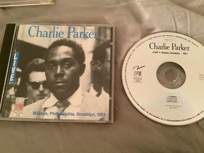 Charlie Parker Import CD EPM Musique Records  Live Boston Brooklyn….1951