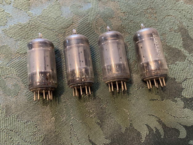 Telefunken smooth plates 12ax7 ECC83 matched tubes quad