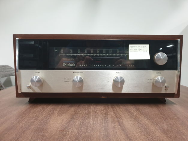 McIntosh MR-67 Stereophonic FM Tuner