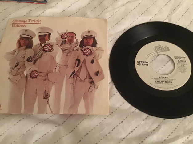 Cheap Trick Voices Promo 45 With Picture Sleeve Vinyl NM