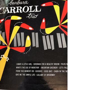 BARBARA CARROLL TRIO~SVG+ 1953 RCA VICTOR MONO DEEP GRO...