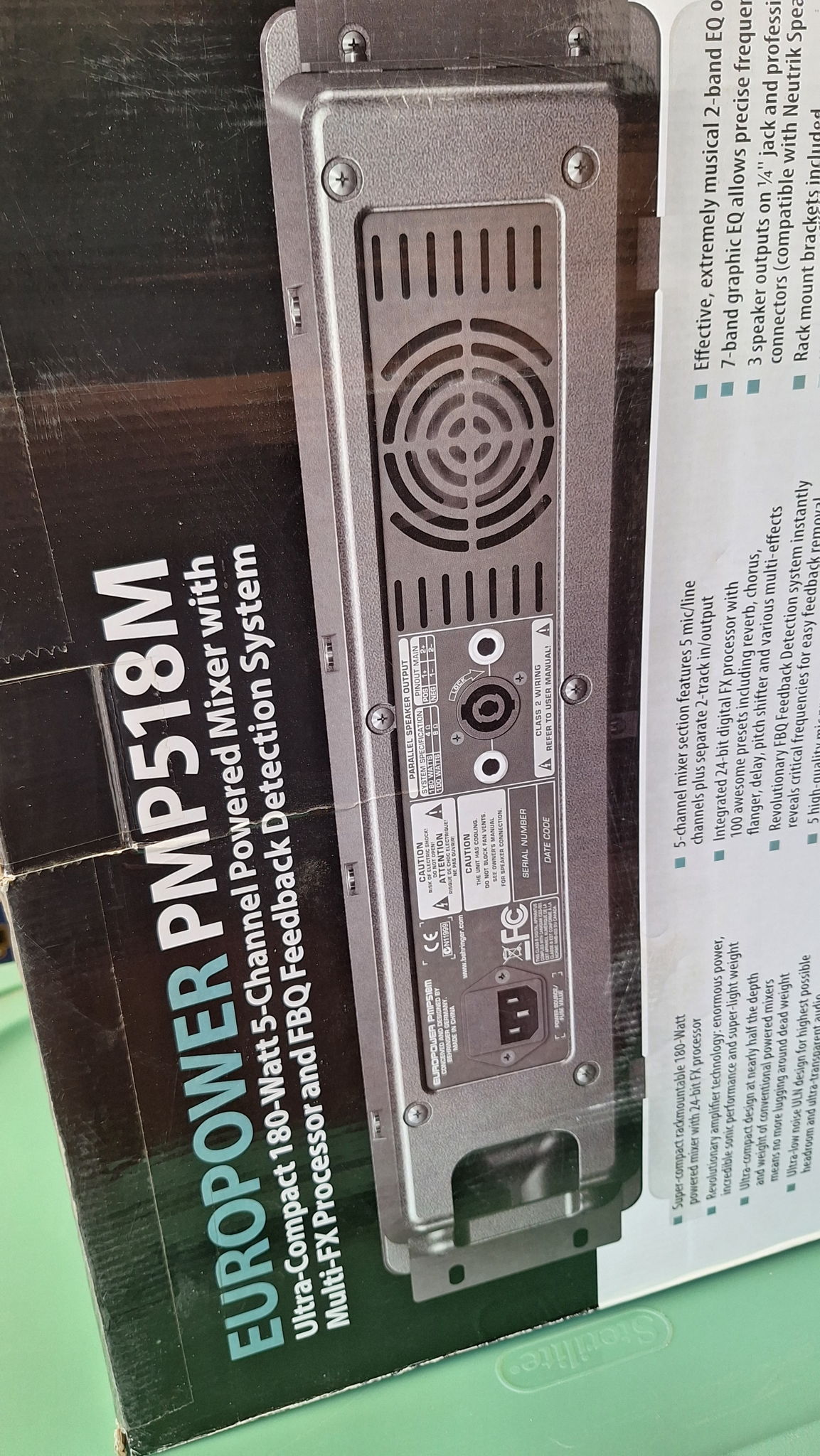 Europower PMP518M Ultra Compaact 180 Watt 5 Channel Pow... 5